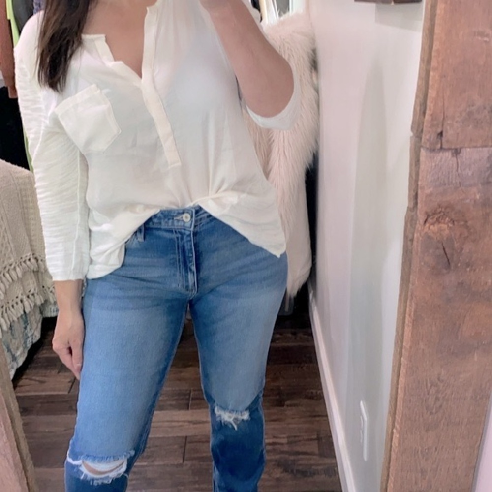 Anthropologie Knitted & Knotted boho top size large